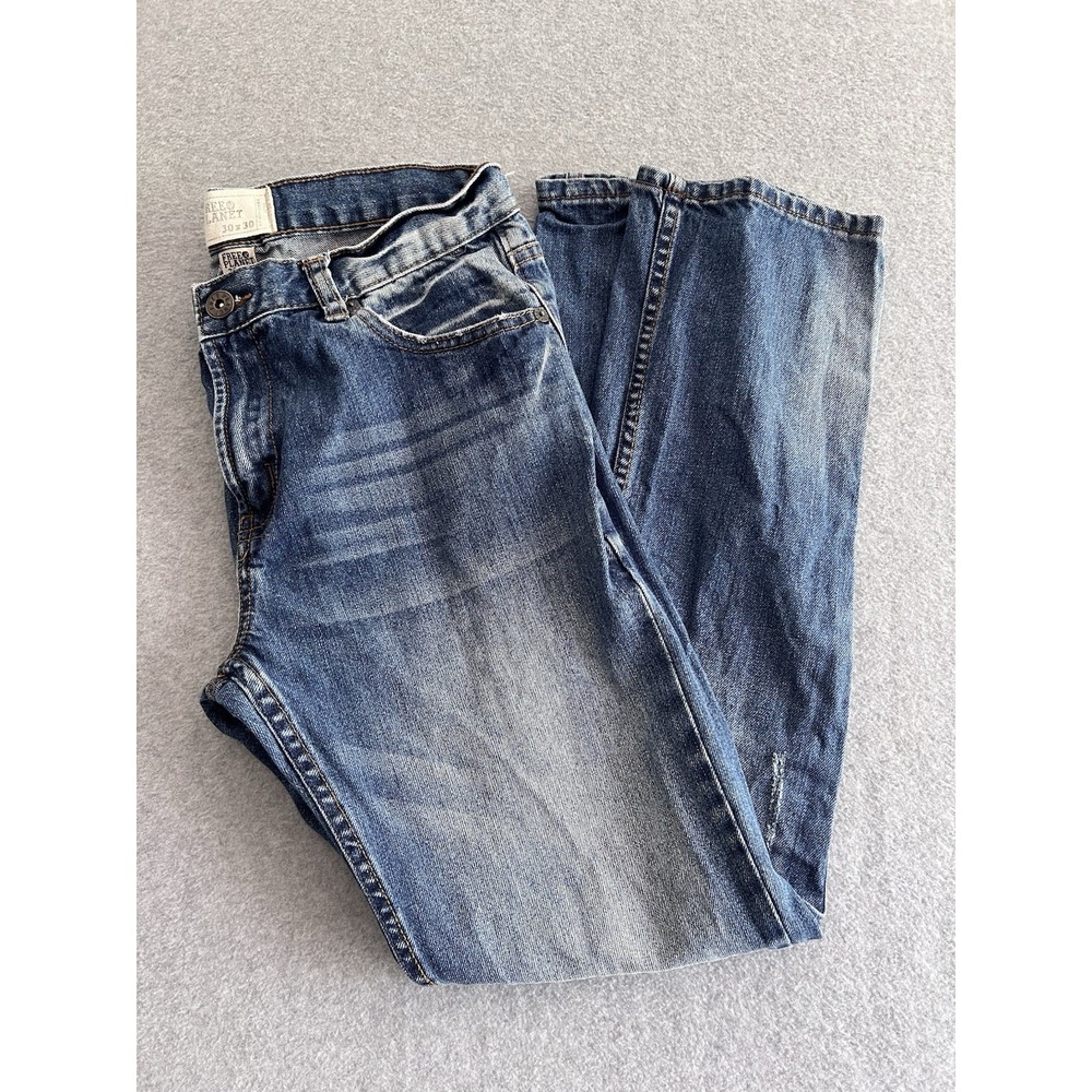 Free Planet Skinny Fit Stretch Jeans 30x30 Denim Medium Wash Blue Jeans